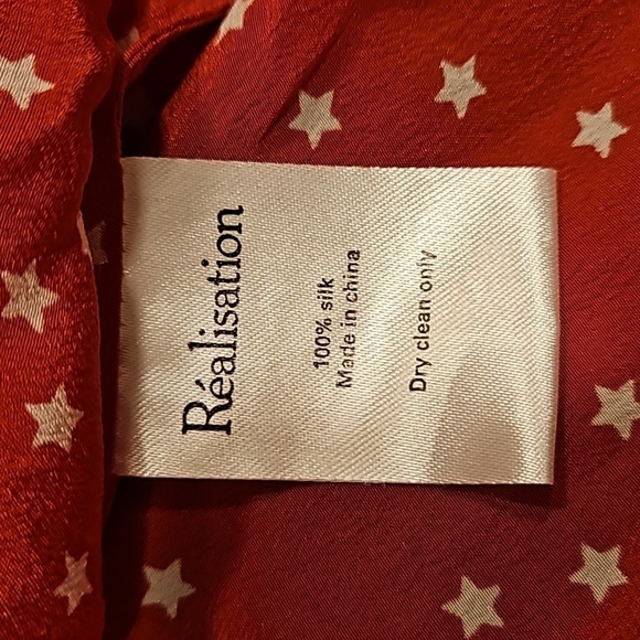 💕REALISATION PAR💕 The Alexandra Dress ~ Red Star Print Small - Picture 16 of 16